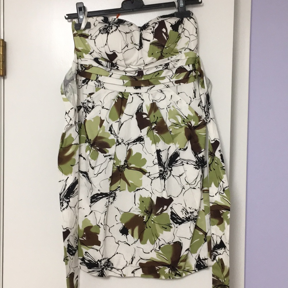 Snap Strapless Mini Dress with Bow
